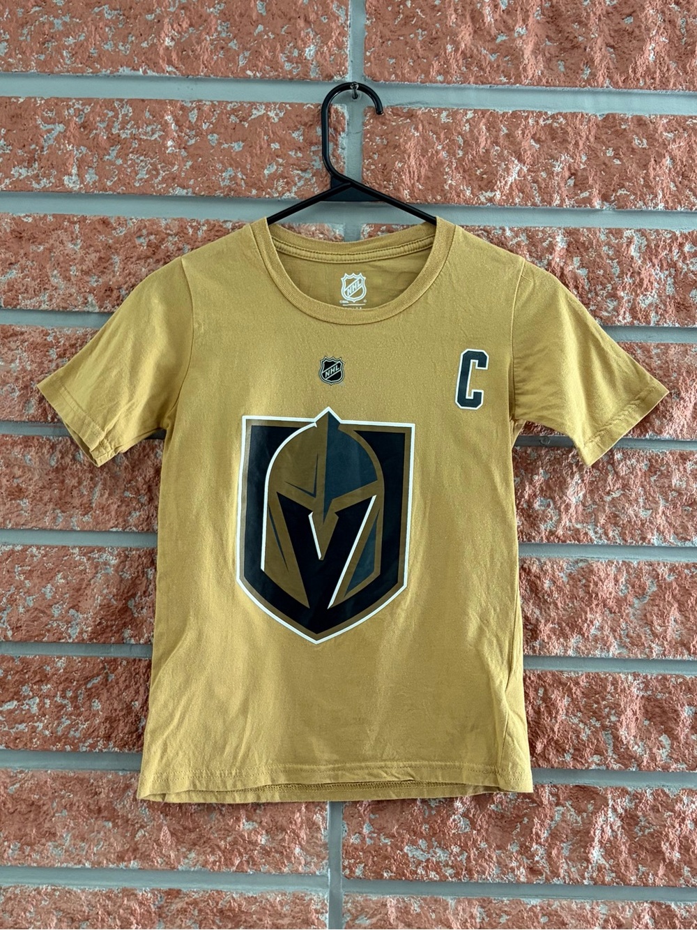NHL Vegas Golden Knights Gold & Black Kids Short Sleeve Tee
